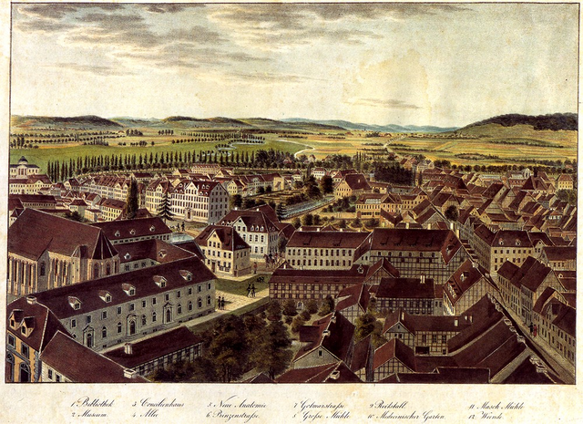 Besemann - Blick auf Goettingen aus der Vogelschau nach Nordwesten